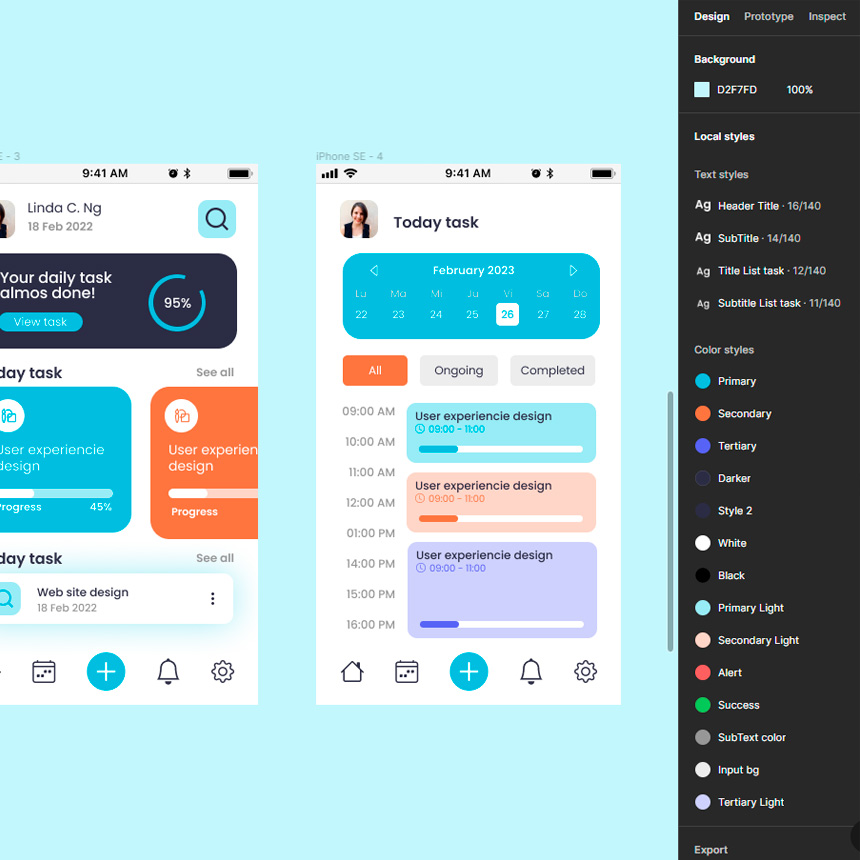 Guía de estilos en Figma App