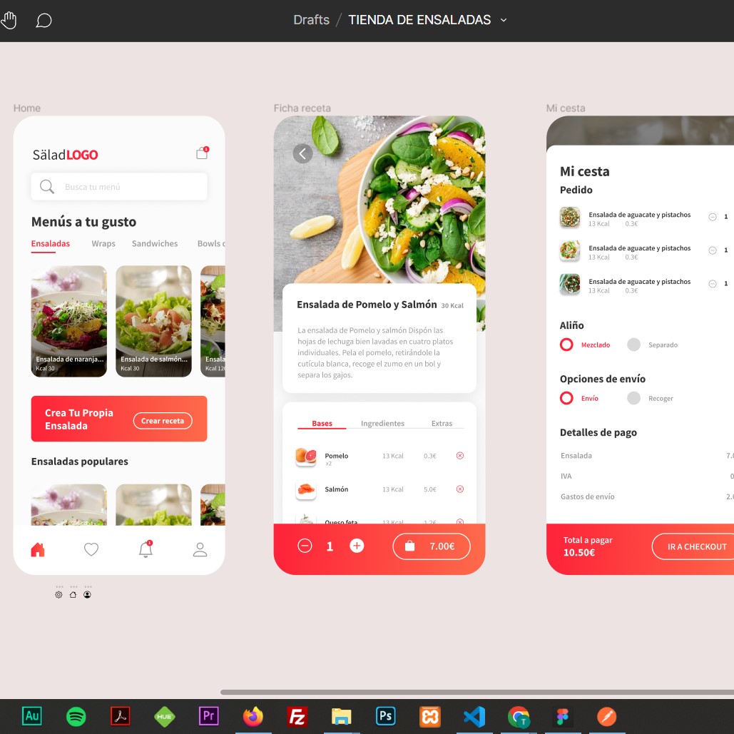 Mockup app en figma