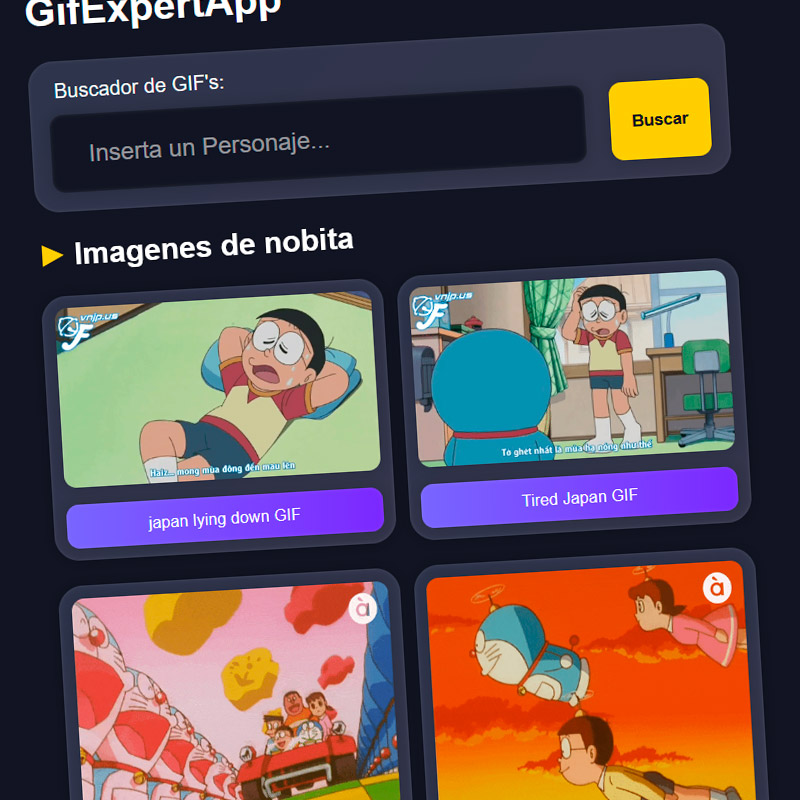 React developer api Buscador de gifs